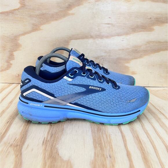 Brooks Blue Athletic Running Shoes with Mesh Upper - Picture 1 of 9